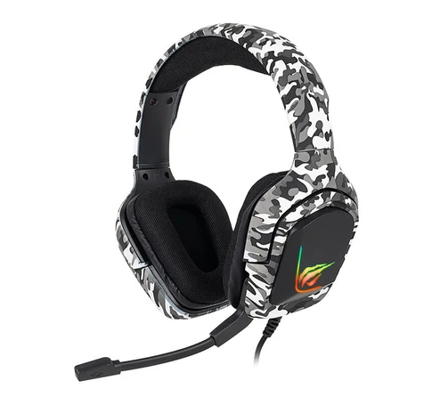 Słuchawki gamingowe Havit H653d Camouflage białe