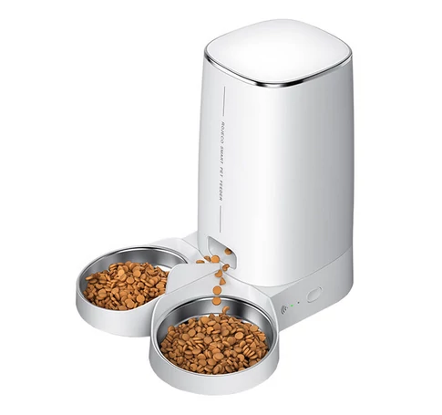 Rojeco 4L Automatic Pet Feeder WiFi Version with Double Bowl