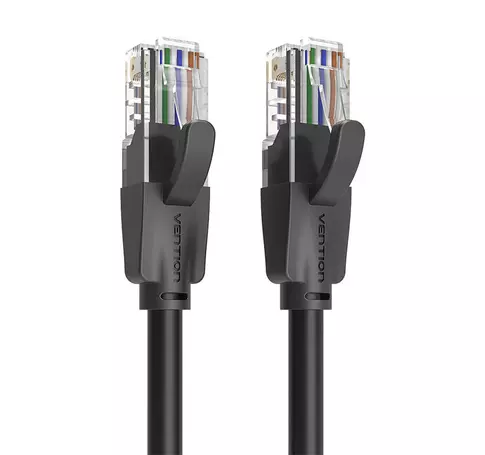 UTP cat.6 Vention IBEBD RJ45 Ethernet hálózati kábel 1000Mbps 0,5m fekete