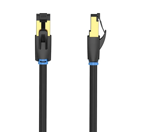 Network Cable CAT8 SFTP Vention IKABF RJ45 Ethernet 40Gbps 1m Black