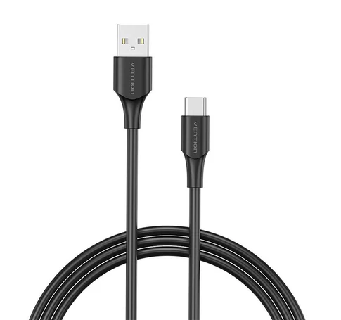 USB 2.0 to USB-C cable Vention CTHBC 3A, 0,25m black