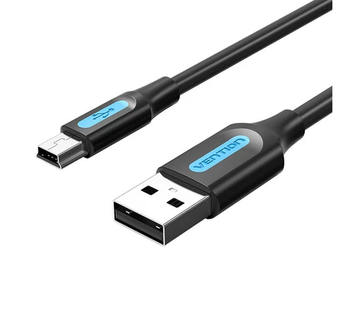USB 2.0 A to Mini-B cable Vention COMBC 0.25m Black PVC