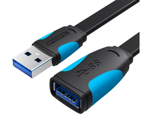 Flat USB 3.0 extender Vention VAS-A13-B150 1.5m Black