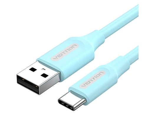 USB 2.0 A to USB-C Cable Vention COKSF 1m 3A Light Blue