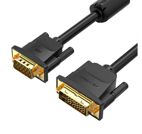 DVI (24+5) to VGA Cable Vention EACBI 3m, 1080P 60Hz (black)