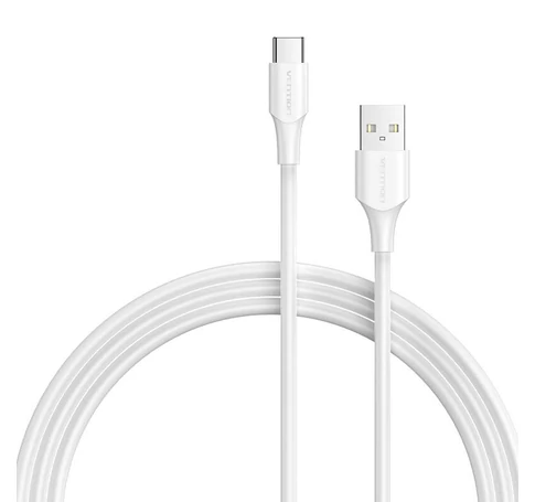 USB 2.0 A to USB-C 3A Cable Vention CTHWI 3m White