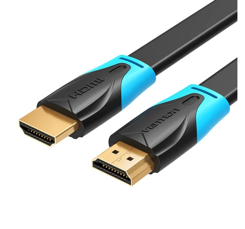 Flat HDMI Cable Vention VAA-B02-L500 5m 4K 60Hz (Black)