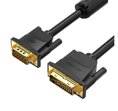 DVI (24+5) to VGA Cable Vention EACBG 1,5m, 1080P 60Hz (black)