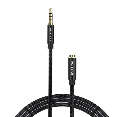 Cable Audio TRRS 3.5mm Male to 3.5mm Female Vention BHCBI 3m Black