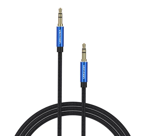 Cable Audio micro jack 3.5mm Vention BAWLJ 5m Blue