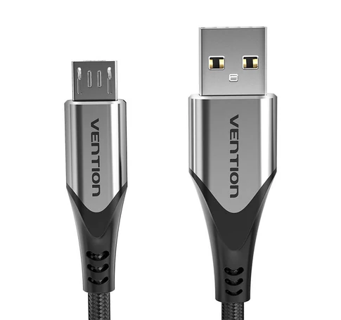 Cable USB 2.0 A to Micro USB Vention COAHC 3A 0,25m gray