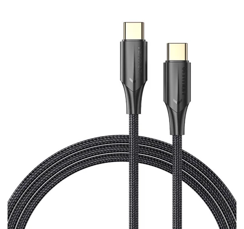 USB-C 2.0-USB-C kábel TAUBH 2m, 3A, LED lámpa