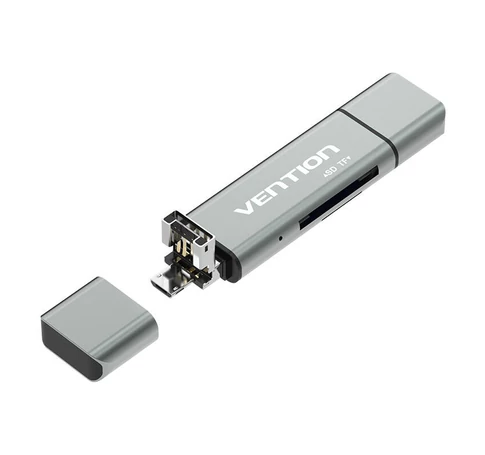 Multifunctional USB2.0 Card Reader Vention CCJH0 Gray