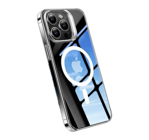 Torras phone case UPRO Lstand Clear-Mag for iPhone 15 PRO (transparent)