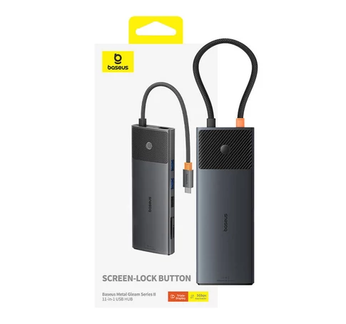 Baseus Metal Gleam Series 11 az 1-ben hub, USB-C