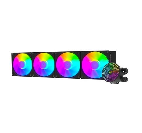 Darkflash Radiant DC-480 ARGB PC vízhűtő, 4x 120x120 (fekete)