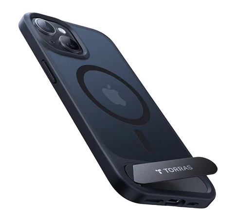 Torras phone case Pstand for iPhone 15 (black)
