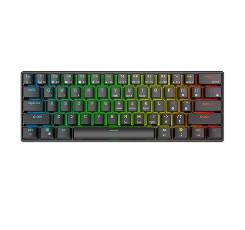 Mechanical keyboard Royal Kludge RK61 RGB, red switch (black)