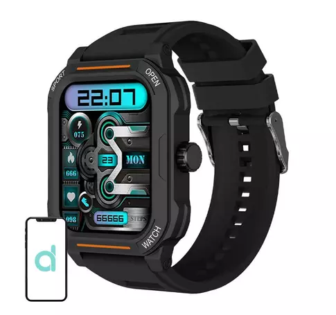 Smartwatch Blitzwolf BW-GTC3 (czarny/czarny stalowy)