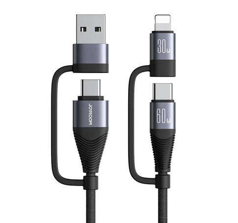 Cable Joyroom SA37-2T2 4in1 2C 1L 1A, 60W, 1.2m black