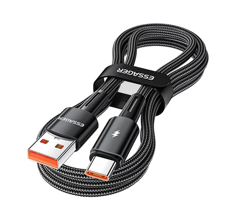 USB-A to USB-C 120W Cable Essager 2m (black)