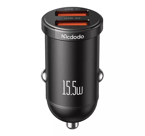 Ładowarka samochodowa Mcdodo CC-2950, 2x USB, 15,5 W (fekete)