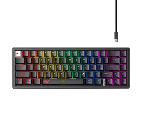 Klawiatura gamingowa Havit KB874L RGB (czarna)