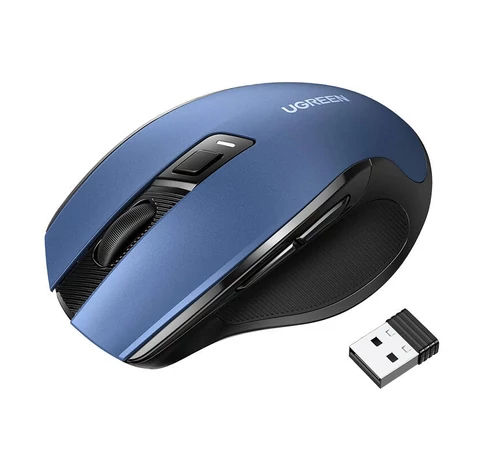 UGREEN MU006 Vezeték nélküli egér, 2,4 GHz + Bluetooth 5.0 (kék)