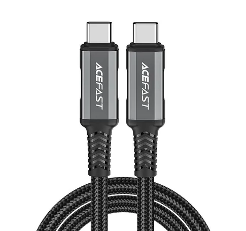 USB-C-USB-C kábel Acefast C1-09, 48 W, 1 m (fekete-szürke)