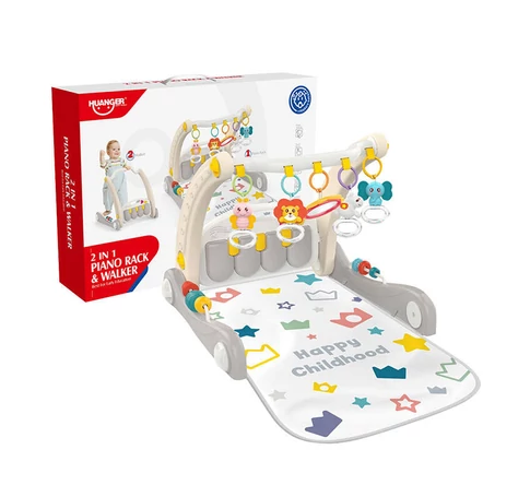 Interactive educational 2-in-1 walker + piano Huanger HE0621