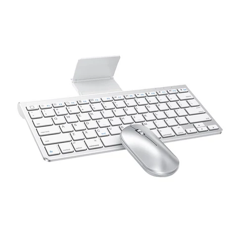 Zestaw klawiatura + mysz dla IPad/IPhone Omoton KB088 (srebrny)