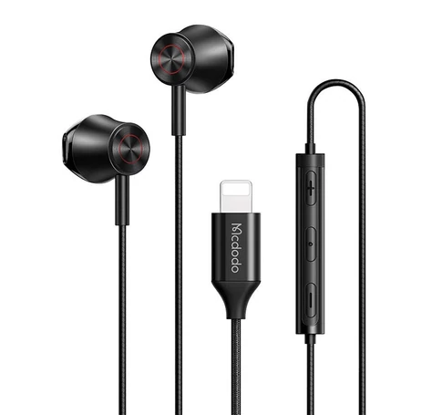 Wired earphones Mcdodo HP-4080, lightning (black)