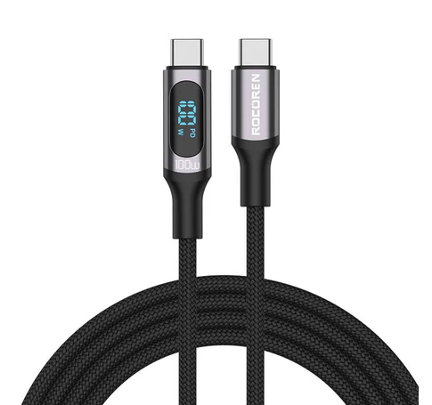 Fast Charging cable Rocoren Digital USB-C to USB-C, PD, 1m (grey)