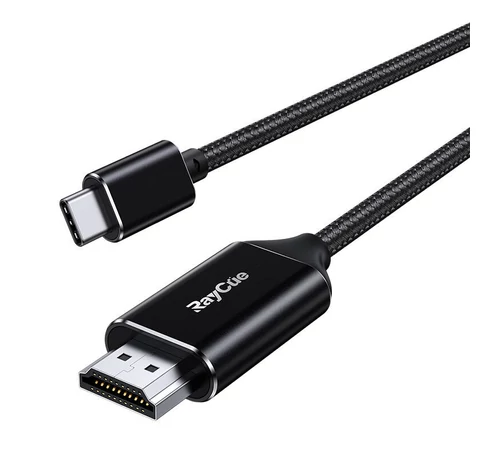 USB-C to HDMI 2.1 4k60Hz RayCue cable, 2m (black)