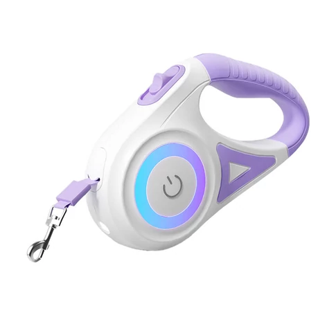 Rojeco Dog Automatic Leash LED 5 m (purple)