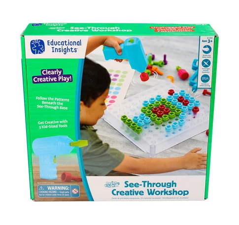 Learning Resources EI-4114 Design & Drill See-Through Creative Workshop készlet
