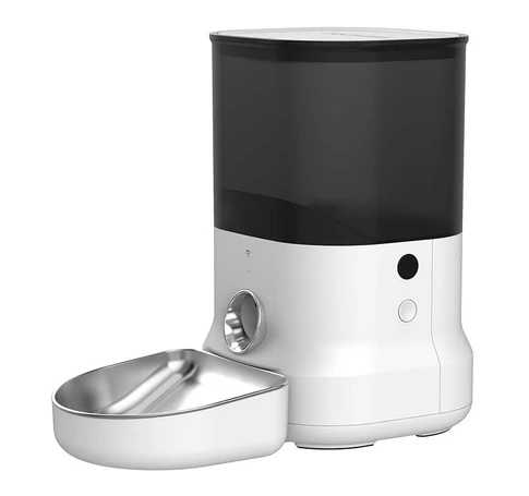 Automatic Pet Feeder with metal bowl Dogness (white)
