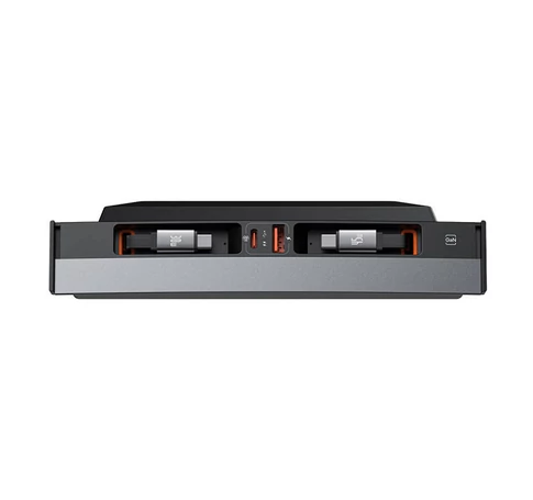 Baseus T-Space elosztó USB-C - USB-C kábelekkel Tesla autókhoz (fekete)