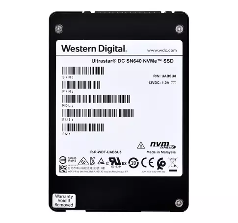 SSD Western Digital Ultrastar DC SN640 3.84TB U.2 NVMe PCIe 3.0 WUS4BB038D7P3E3 (0.8 DWPD)