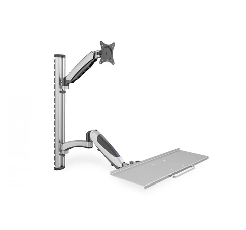 Digitus DA-90354 asztali TV konzol 68,6 cm (27") Ezüst Fali