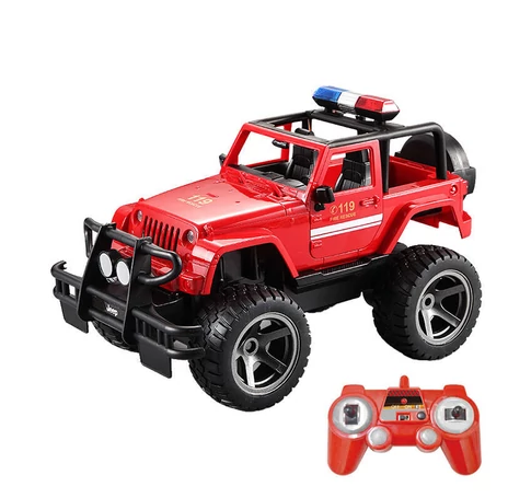 RC remote control car 1_12 Double Eagle (red) Jeep (fire department) E549-003