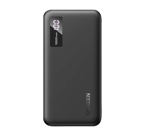 UGREEN PB311 powerbank, 10000mAh, USB + USB-C, 20W PD (fekete)