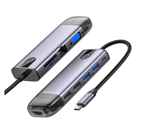 Mcdodo HU-7740 6w1 USB-C Hub (USB-C, HDMI, USB3.0*2, SD, TF)
