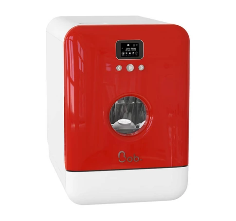 Bob Daan Tech compact mini table top dishwasher (white-red)