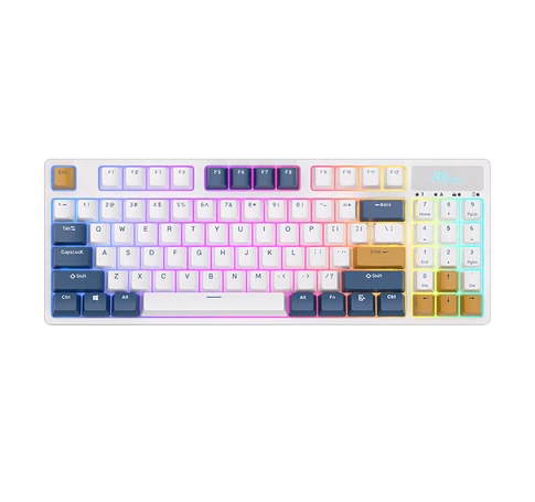 Wireless mechanical keyboard Royal Kludge RK89 RGB, Lemon switch (white)