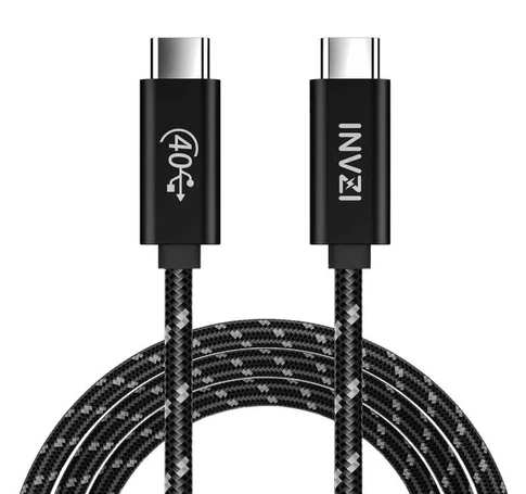 Cable USB-C / USB4.0, INVZI, INVUSB4, Gen3, 240W, 40Gbps, 2m (black)