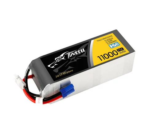 Tattu 11000mAh 22.8V HV 25C 6S1P Lipo Battery Pack with EC5 Plug