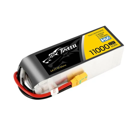 Tattu 11000mAh 22.8V HV 25C 6S1P Lipo Battery Pack with XT90-S (anti-spark) Plug