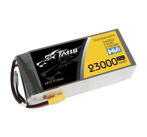 Tattu 23000mAh 22.8V 25C 6S1P Lipo Battery Pack With XT90-S