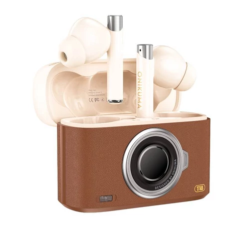 ONIKUMA T18 Bluetooth In-Ear Earphones Brown